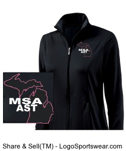 Women's MSA-AST zip front jacket Design Zoom